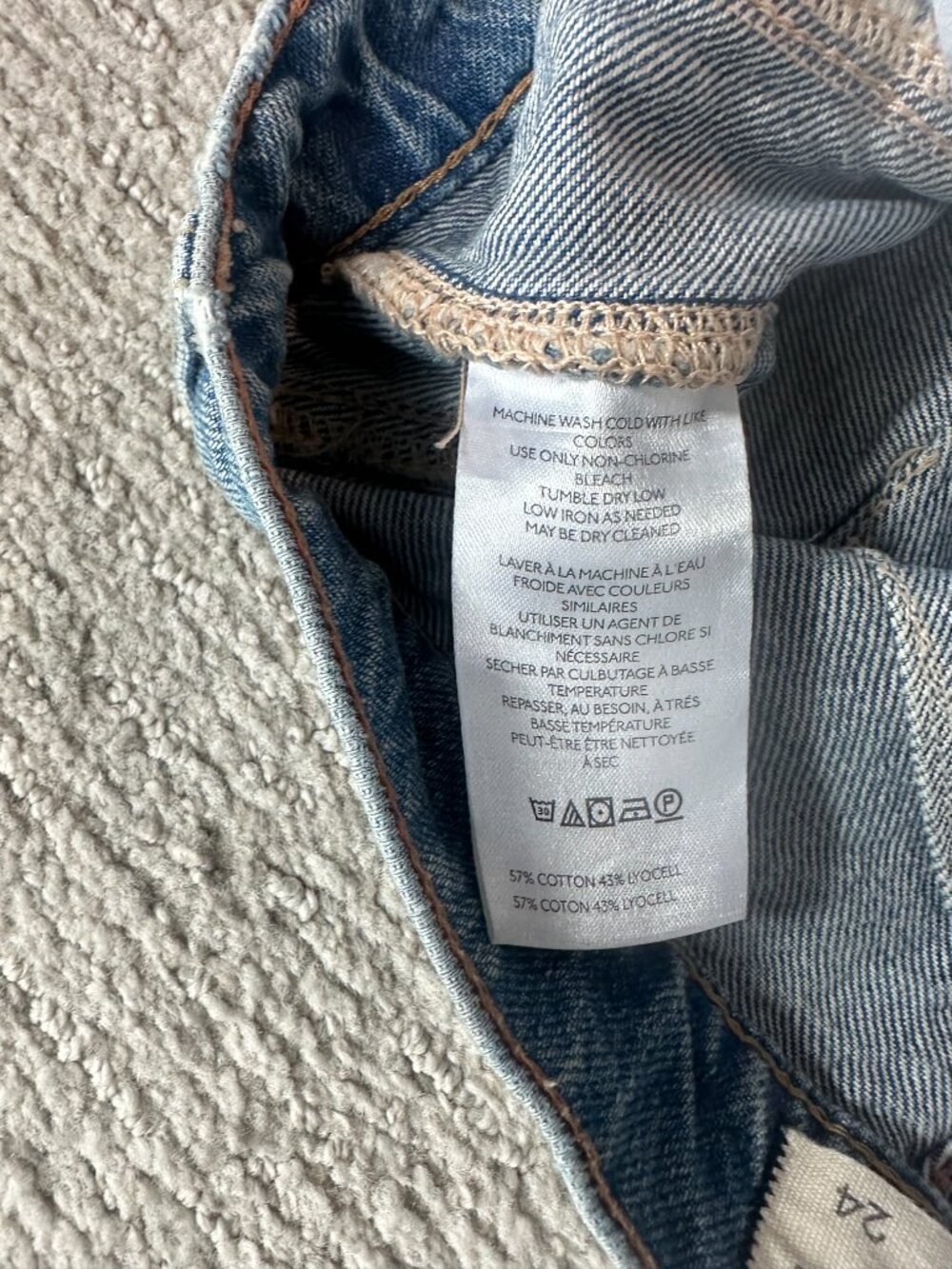 Free People Good Luck Mid-Rise Barrel Jeans - Rare discontinued wash 100 Years! - Picture 10 of 10